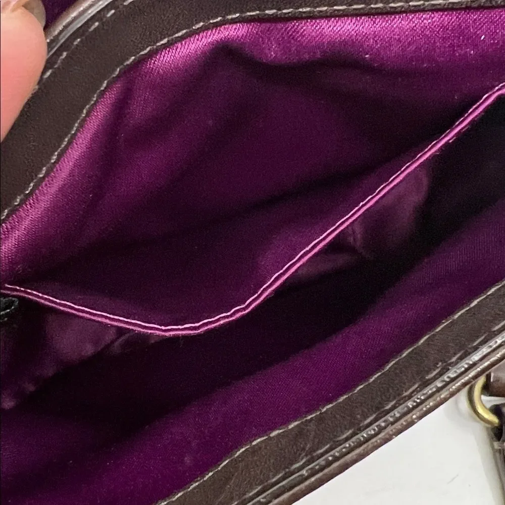 Coach Mini Garcia Crossbody or Shoulder Bag Y2K Dark Brown Leather - Picture 15 of 17
